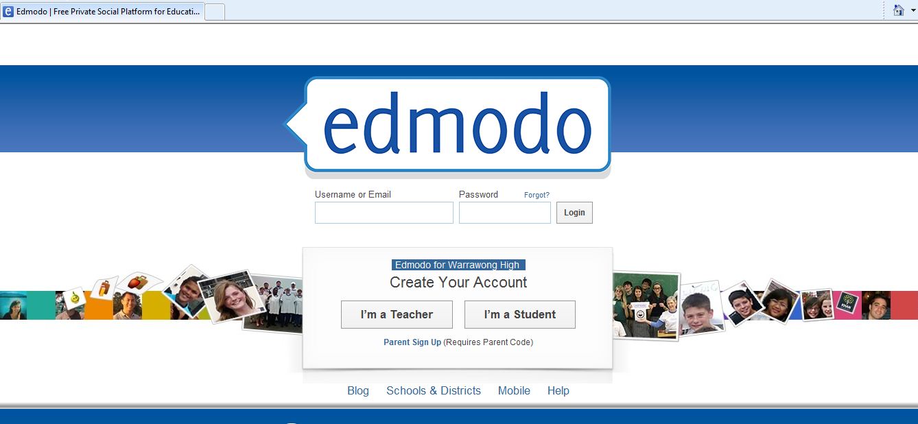 Warrawong Edmodo Home Page